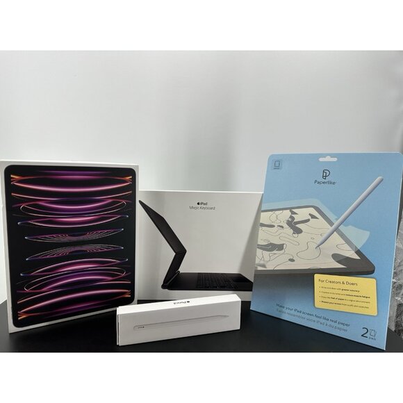 Apple iPad Kit Pro 1TB 12.9-inch 6th Gen A2436 Wi-Fi 12.9 in - Space Grey - Picture 1 of 16